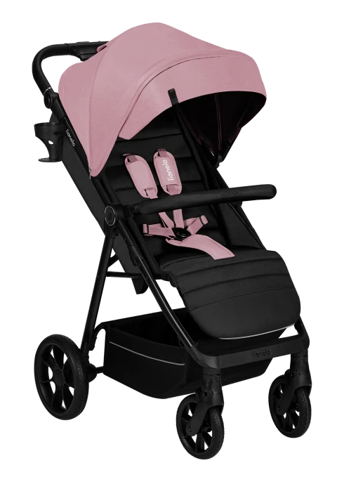 Wózek spacerowy, od narodzin, amortyzowany - Mira Pink Rose - Lionelo