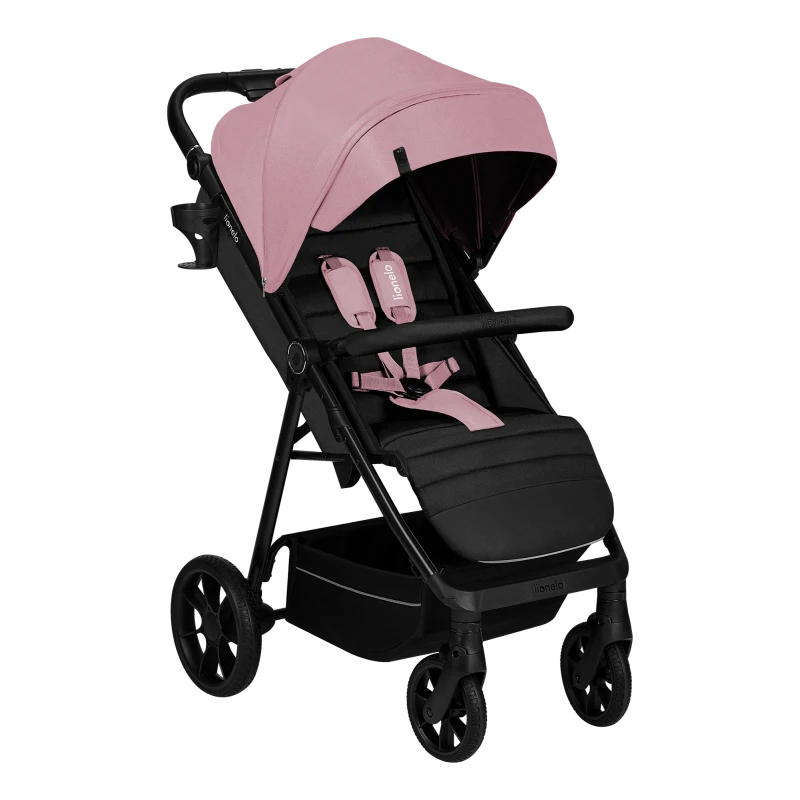 Wózek spacerowy, od narodzin, amortyzowany - Mira Pink Rose - Lionelo