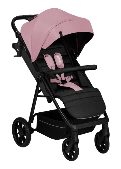 Wózek spacerowy, od narodzin, amortyzowany - Mira Pink Rose - Lionelo