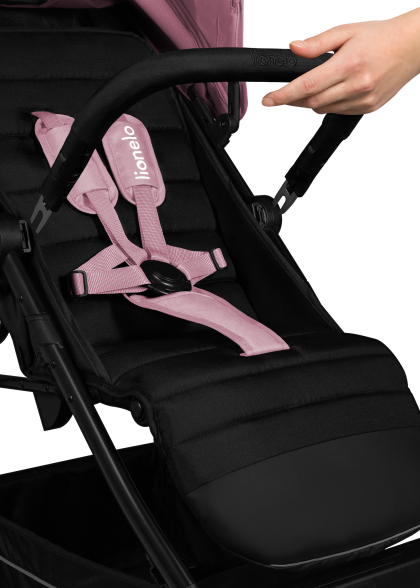 Wózek spacerowy, od narodzin, amortyzowany - Mira Pink Rose - Lionelo