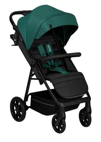 Wózek spacerowy, od narodzin, amortyzowany - Mira Green Emerald - Lionelo