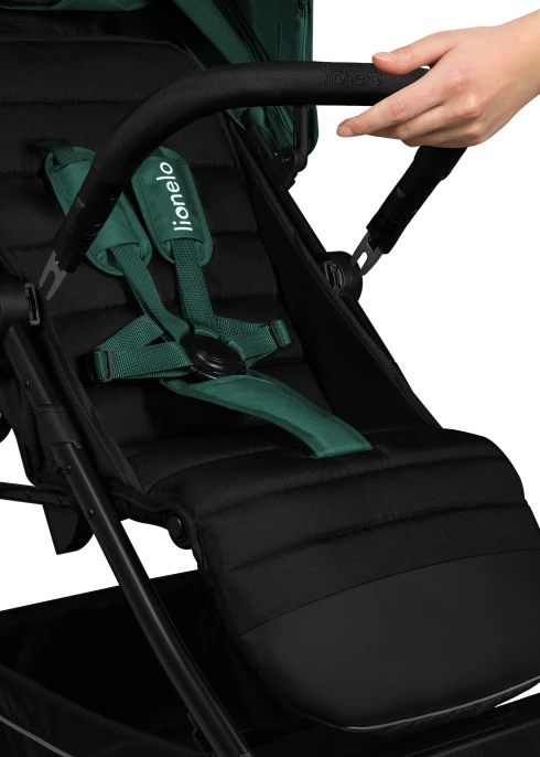Wózek spacerowy, od narodzin, amortyzowany - Mira Green Emerald - Lionelo