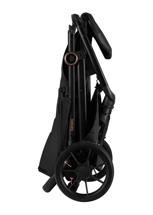 Wózek spacerowy, od narodzin, amortyzowany - Mira Black Onyx - Lionelo
