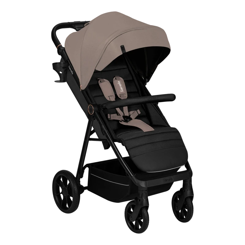 Wózek spacerowy, od narodzin, amortyzowany - Mira Beige Sand - Lionelo