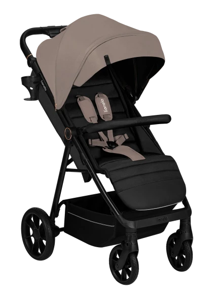 Wózek spacerowy, od narodzin, amortyzowany - Mira Beige Sand - Lionelo