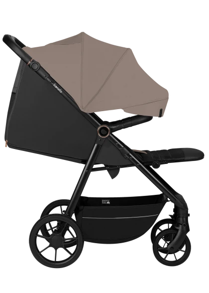 Wózek spacerowy, od narodzin, amortyzowany - Mira Beige Sand - Lionelo