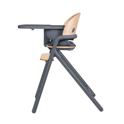 Drewniane Krzesełko 3w1 Celia Grey Wood | Regulacja 1 Ręką