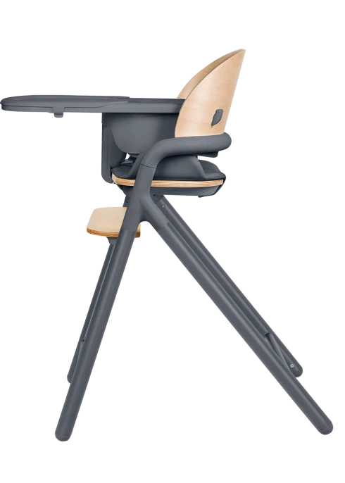 Drewniane Krzesełko 3w1 Celia Grey Wood | Regulacja 1 Ręką