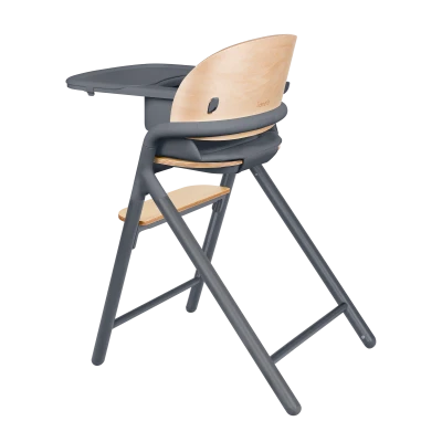 Drewniane Krzesełko 3w1 Celia Grey Wood | Regulacja 1 Ręką