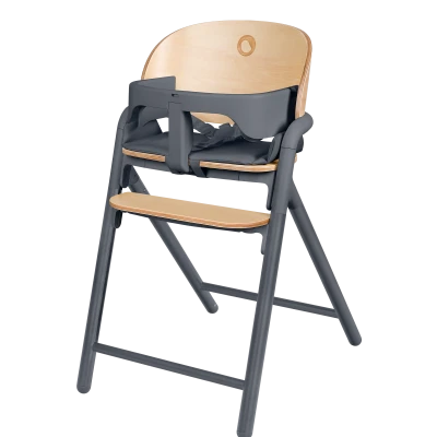 Drewniane Krzesełko 3w1 Celia Grey Wood | Regulacja 1 Ręką