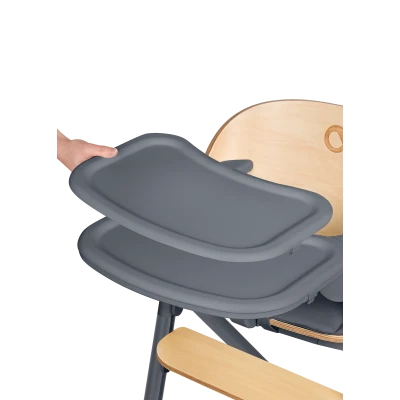 Drewniane Krzesełko 3w1 Celia Grey Wood | Regulacja 1 Ręką