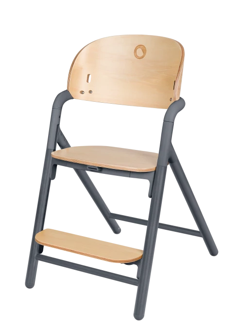 Drewniane Krzesełko 3w1 Celia Grey Wood | Regulacja 1 Ręką