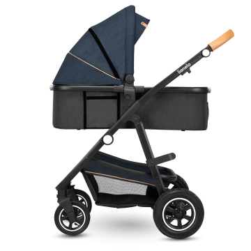 Lionelo Amber 2 w 1 Blue Navy — wózek wielofunkcyjny
