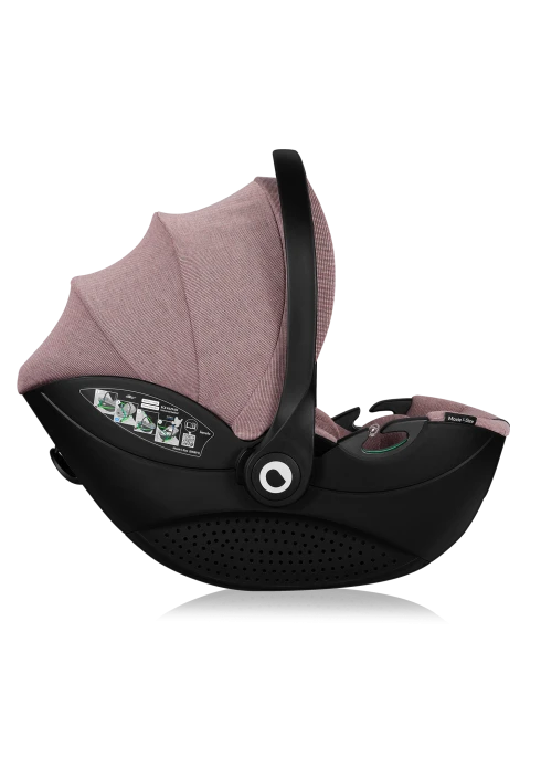 Fotelik Moxie i-Size Pink Mauve | Nosidełko z bambusem 40-87cm