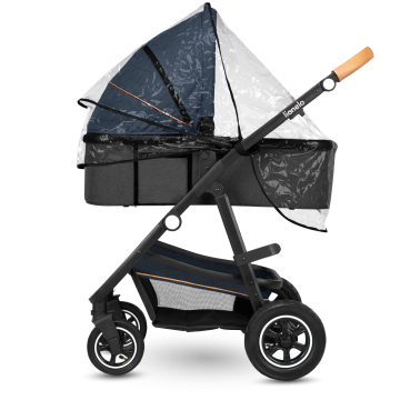 Lionelo Amber 2 w 1 Blue Navy — wózek wielofunkcyjny
