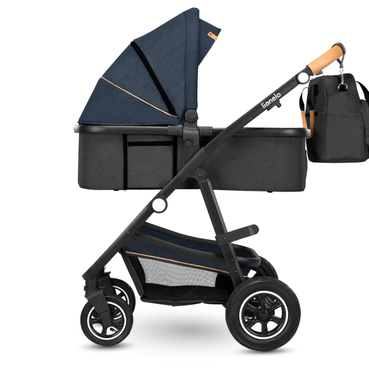 Lionelo Amber 2 w 1 Blue Navy — wózek wielofunkcyjny
