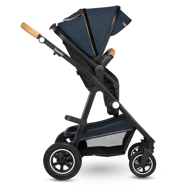 Lionelo Amber 2 w 1 Blue Navy — wózek wielofunkcyjny