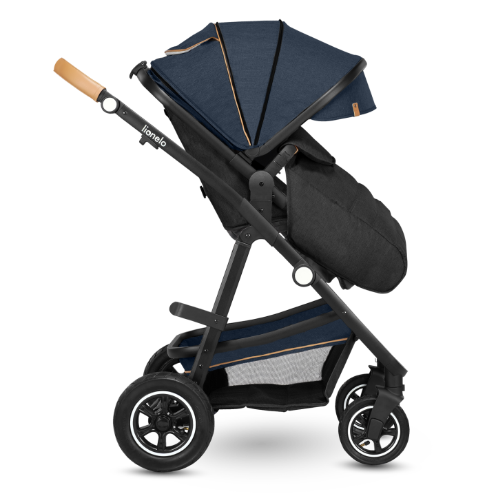 Lionelo Amber 2 w 1 Blue Navy — wózek wielofunkcyjny