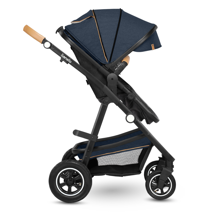 Lionelo Amber 2 w 1 Blue Navy — wózek wielofunkcyjny