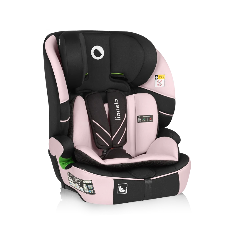 Fotelik samochodowy Levi Fix i-Size Pink Baby - Lionelo