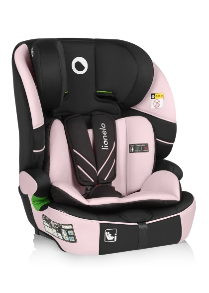 Fotelik samochodowy Levi Fix i-Size Pink Baby - Lionelo