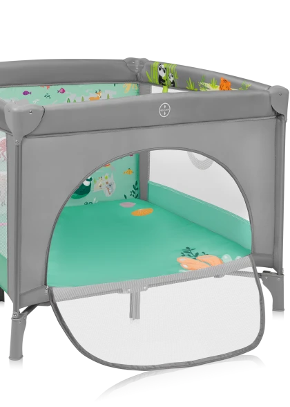 Kojec dziecięcy Mille Plus Grey Green - Lionelo