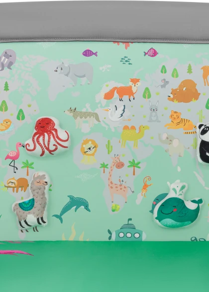 Kojec dziecięcy Mille Plus Grey Green - Lionelo