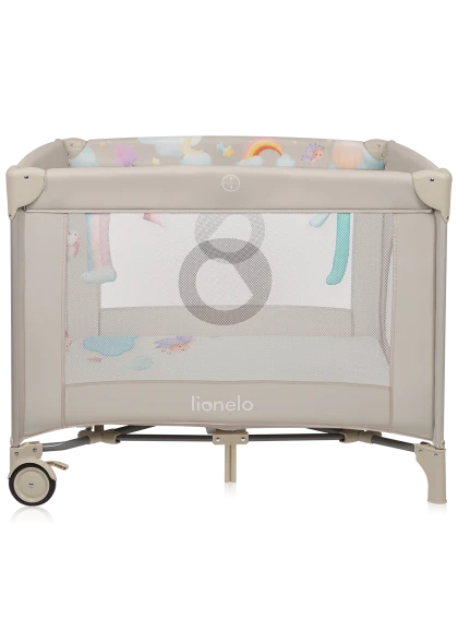 Kojec dziecięcy Mille Plus Grey Beige - Lionelo