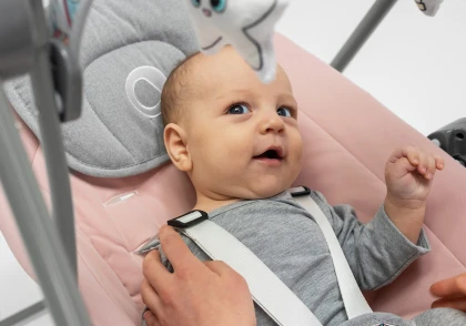 Leżaczek bujaczek Otto Pink Baby - Lionelo