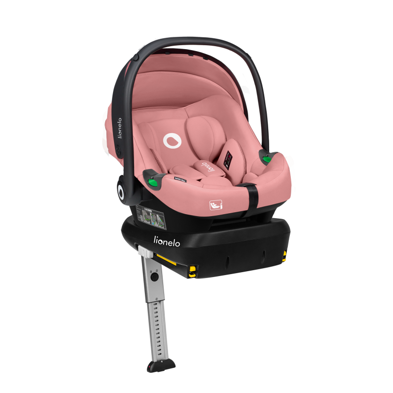 Fotelik i-Size Astrid Pink Coral + Baza ISOFIX | Lionelo