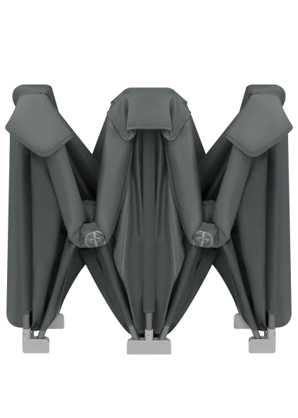 Kojec składany Florence Grey Graphite - Lionelo