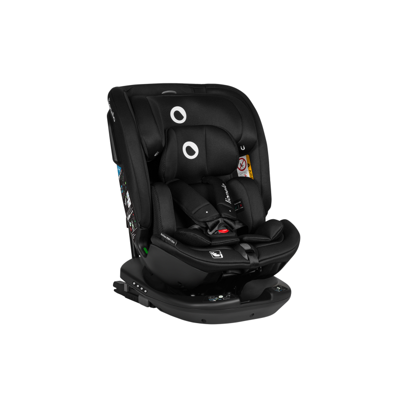 Fotelik samochodowy Bastiaan RWF i-Size Black - Lionelo