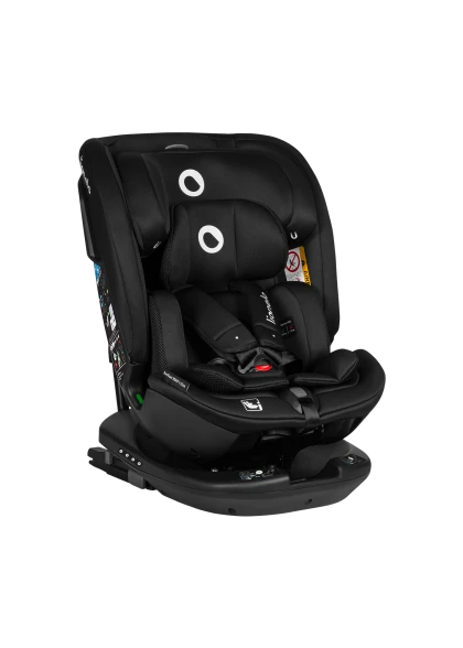 Fotelik samochodowy Bastiaan RWF i-Size Black - Lionelo
