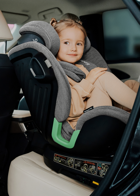 Lionelo ​​Harmony i-Size Grey Concrete Bamboo — Fotelik samochodowy|Opinie i cena