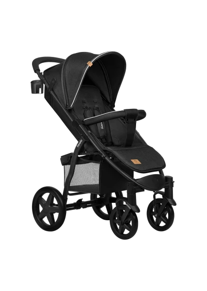 Wózek spacerowy lekki, składany, do 22 kg - Annet Plus Black Carbon - Lionelo