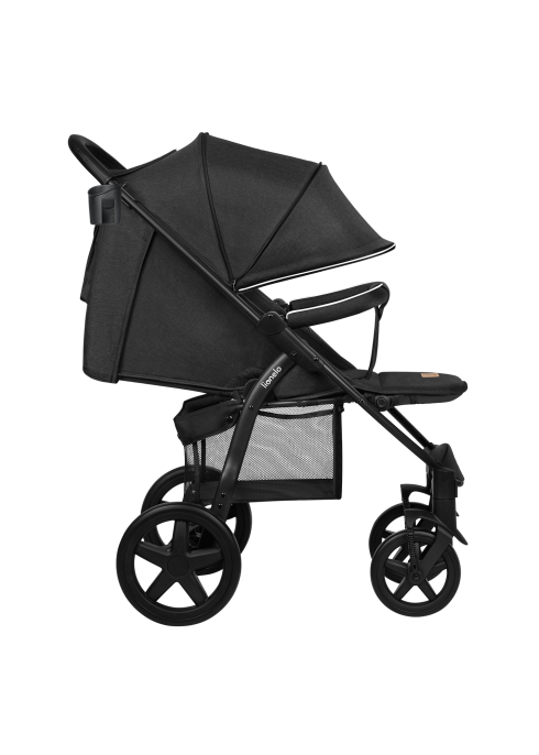 Wózek spacerowy lekki, składany, do 22 kg - Annet Plus Black Carbon - Lionelo