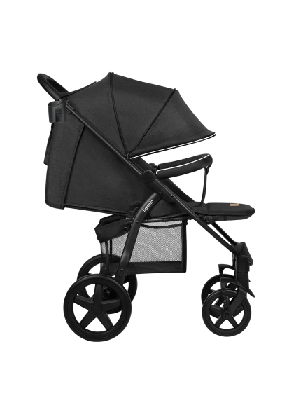 Wózek spacerowy lekki, składany, do 22 kg - Annet Plus Black Carbon - Lionelo