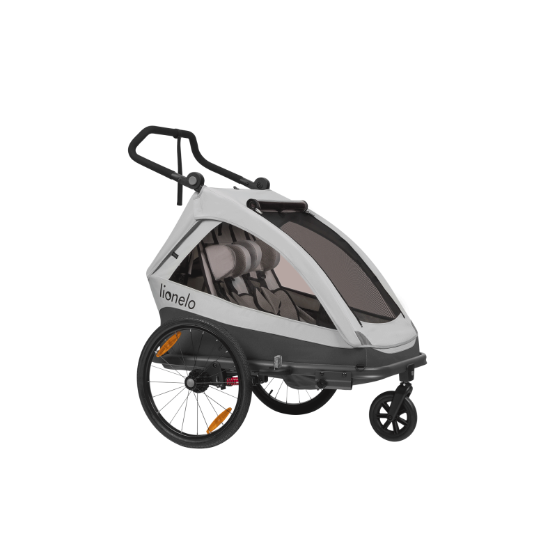 Przyczepka rowerowa z funkcją wózka spacerowego Cama Grey Stone
