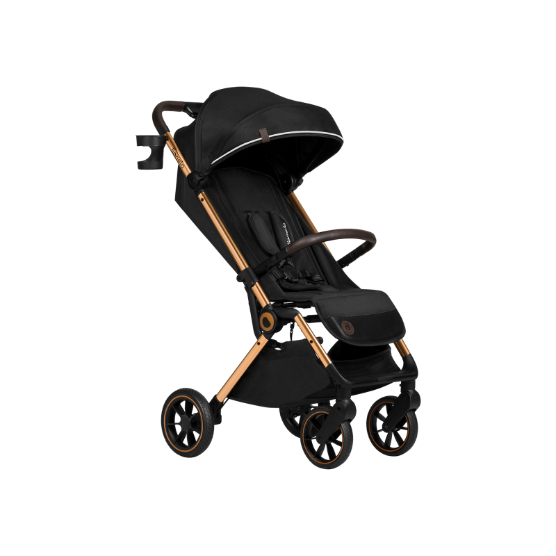 Wózek spacerowy 8,2 kg, składanie jedną ręką, do 22 kg - Cloe Black Onyx - Lionelo