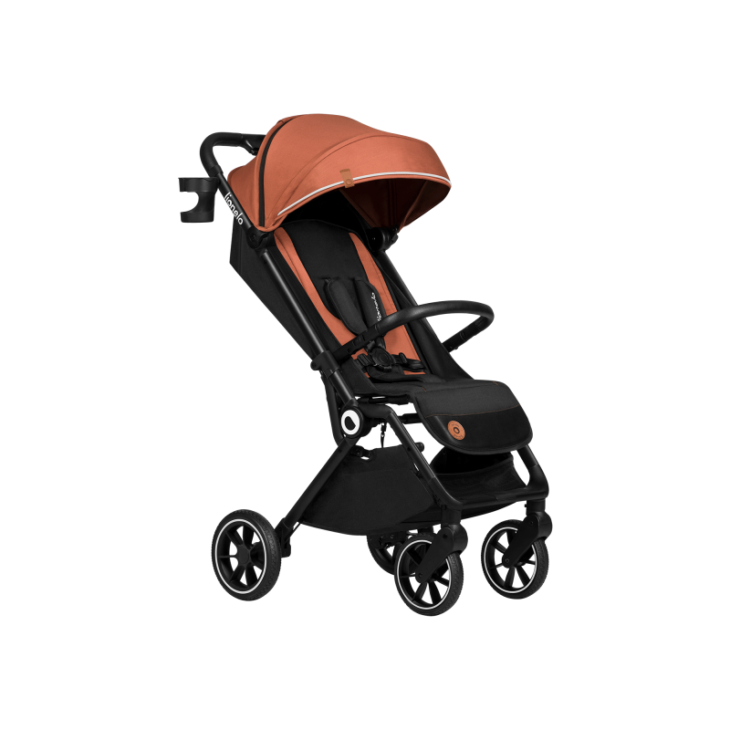 Wózek spacerowy 8,2 kg, składanie jedną ręką, do 22 kg - Cloe Brown Rust - Lionelo