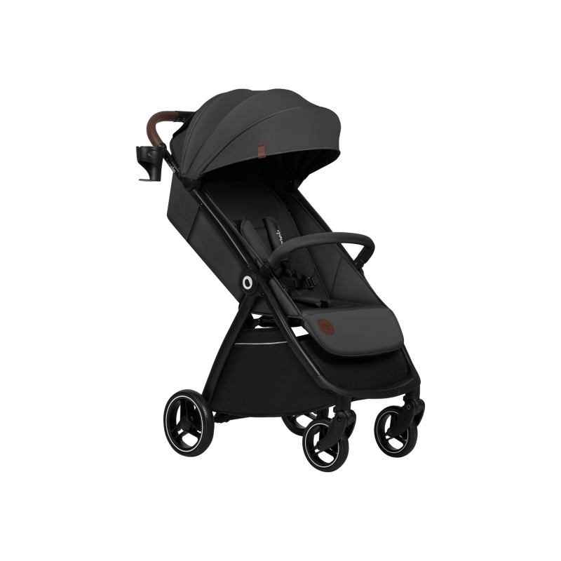 Wózek spacerowy 8,5 kg, składanie jedną ręką, amortyzowany - Ingrid Grey Stone - Lionelo