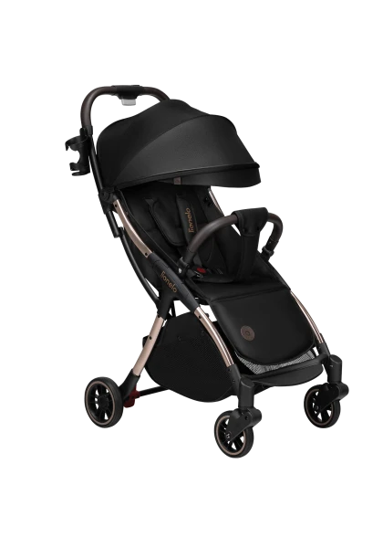 Wózek spacerowy 6,6 kg, od narodzin, do 22 kg - Julie One Black Gold - Lionelo