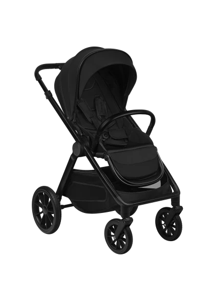Wózek 2w1, koła all-terrain, gondola XXL - Layla Black Onyx - Lionelo