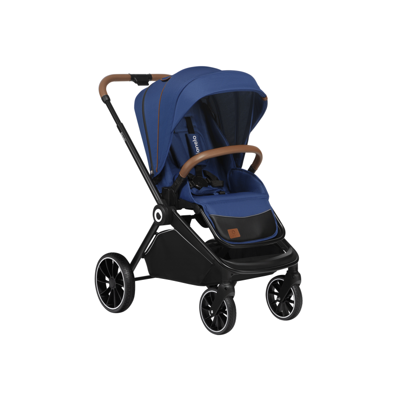 Wózek 2w1, gondola + spacerówka, od narodzin - Mika Blue Navy - Lionelo