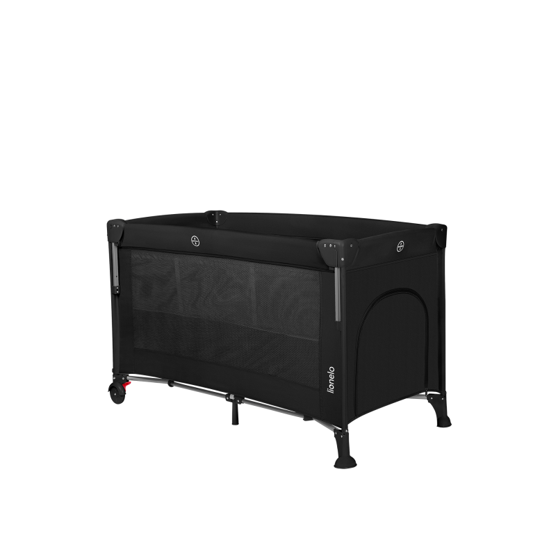 Łóżeczko dostawne Ellen Black Carbon - Lionelo