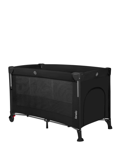 Łóżeczko dostawne Ellen Black Carbon - Lionelo