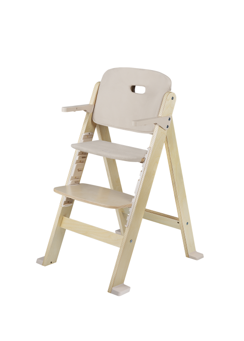 Krzesełko do karmienia Floris Beige Natural - Lionelo