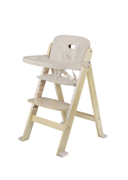 Krzesełko do karmienia Floris Beige Natural - Lionelo