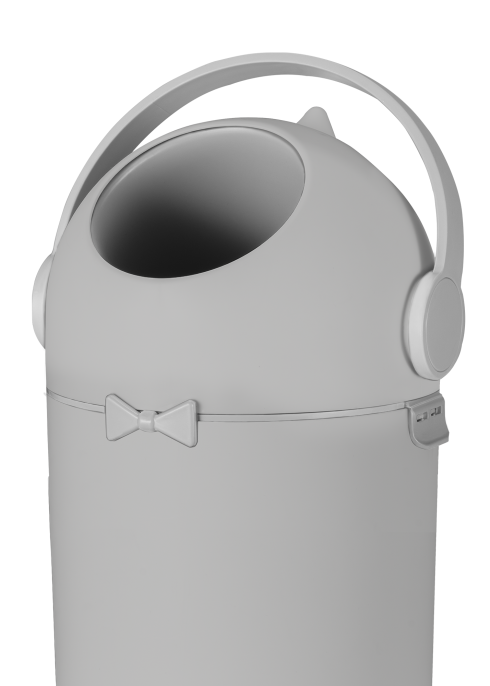Kosz na pieluchy Purebin Grey - Lionelo