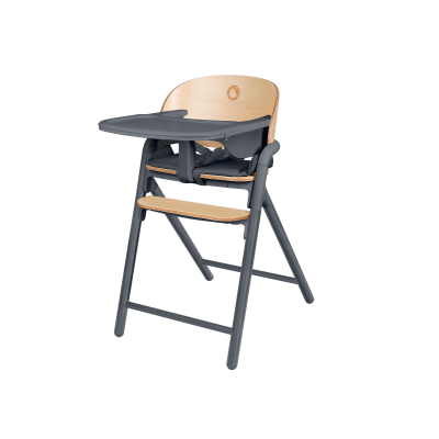 Drewniane Krzesełko 3w1 Celia Grey Wood | Regulacja 1 Ręką